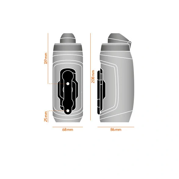 Fidlock TWIST SET dětská láhev, 450 ml, čirá + uni base