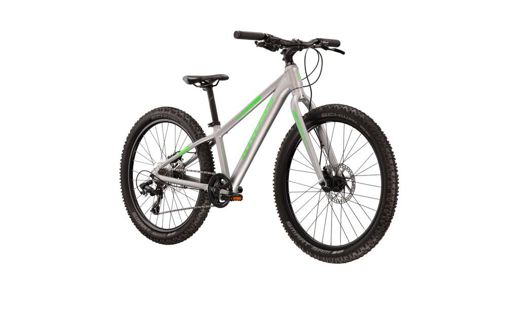 Kross LEVEL JR 3.0 24" stříbrná/zelená 2023