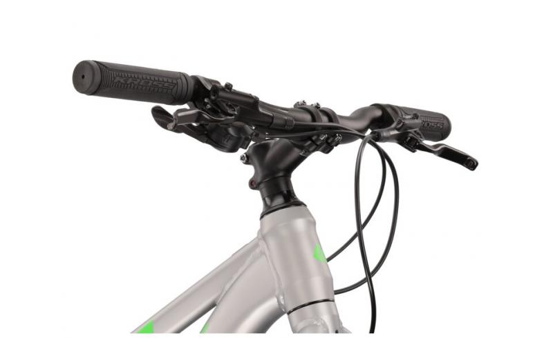 Kross LEVEL JR 3.0 24" stříbrná/zelená 2023